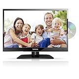 Lenco DVL-1662BK -Kompakter 16-Zoll HD-LED-Fernseher mit DVD-Player und Triple Tuner - Ideal für Schlafzimmer, Küche und Camping - Schwarz