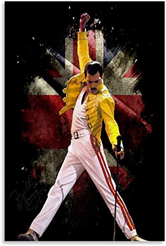 DIY 5d Diamant Malerei Kits FüR Erwachsene Und Kinder Freddie Mercury Frontmann der Pop-Rock-Band Queen Soul Singer Kreuzstich Art Kristall Strass Stickerei Painting 15.7"x19.7"(40x50cm) Kein Rahmen