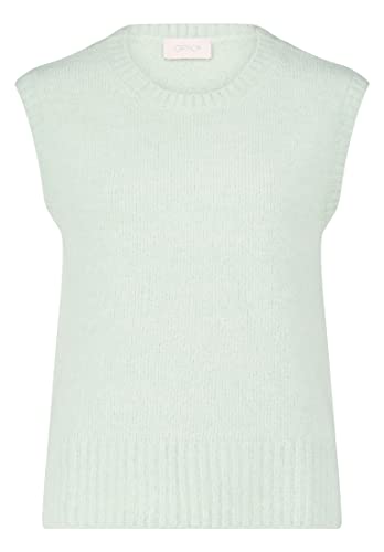 Cartoon Damen Strickpullover mit Rundhalsausschnitt Frosty Green,M