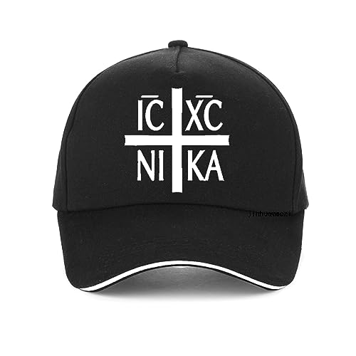 Baseballmütze Orthodoxe Symbol-Druck-Baseballkappe für Männer und Frauen, Hip-Hop-Kappe, verstellbare Snapback-Kappe Fashion Stage Hip Hop Hut Geschenk für Männer und Frauen