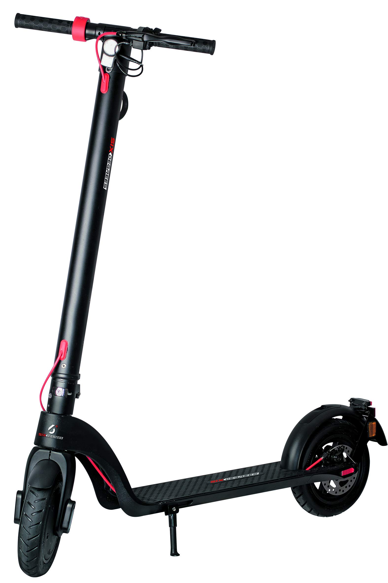 Six Degrees E-Scooter Velo E7 - mit Straßenzulassung/ABE, Lithium-Ionen-Akku, 20 km/h, 8,5 Zoll Luftreifen, schwarz