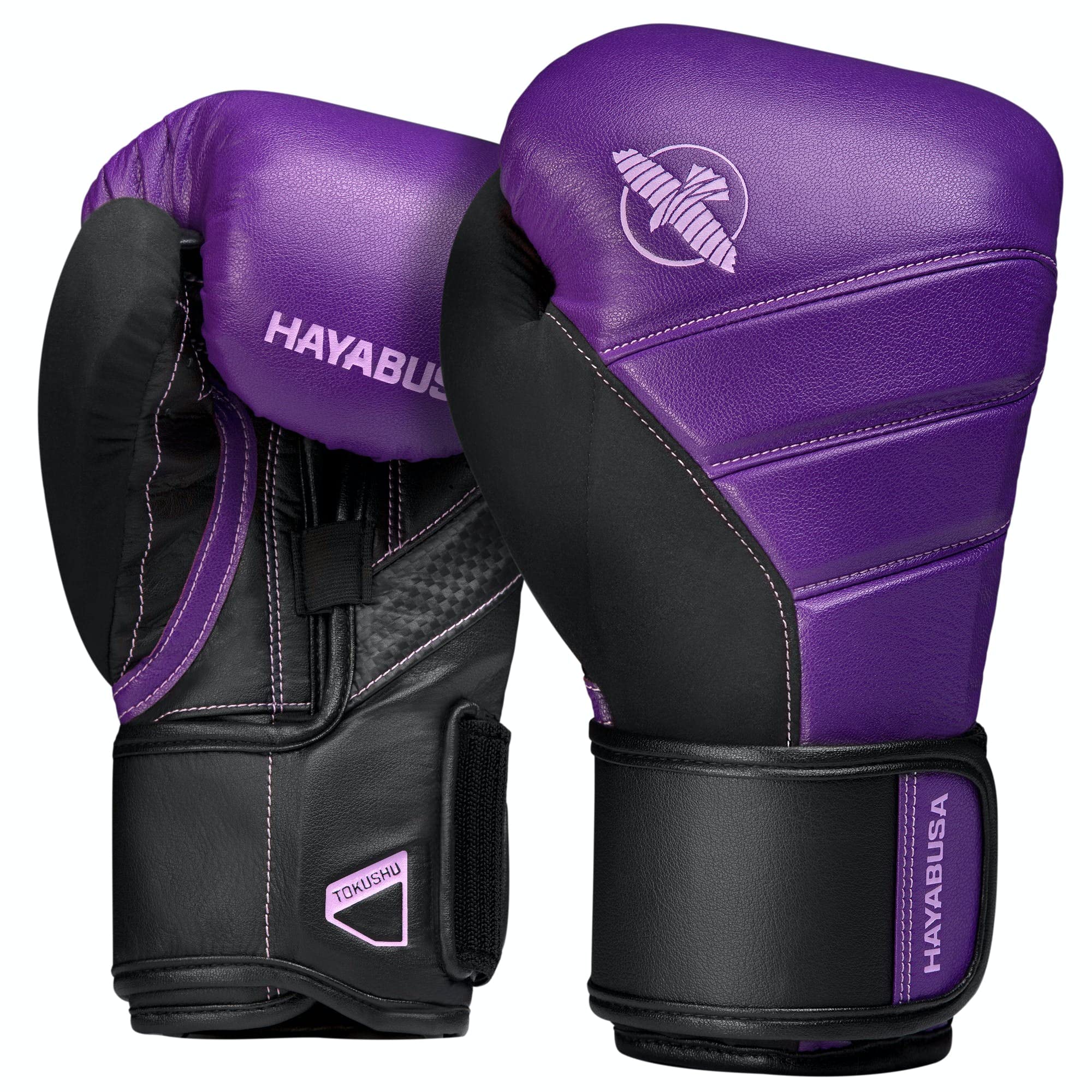 Hayabusa T3 Boxhandschuhe Boxhandschuhe Damen Herren - Lila/Schwarz, 16oz