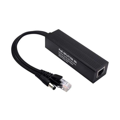 Fhkpsqkcn Industrieller Ethernet-Splitter, 10/100/1000 Mbps, 5 V, 5 A, Ausgang Ethernet-Adapter für Netzwerkgeräte