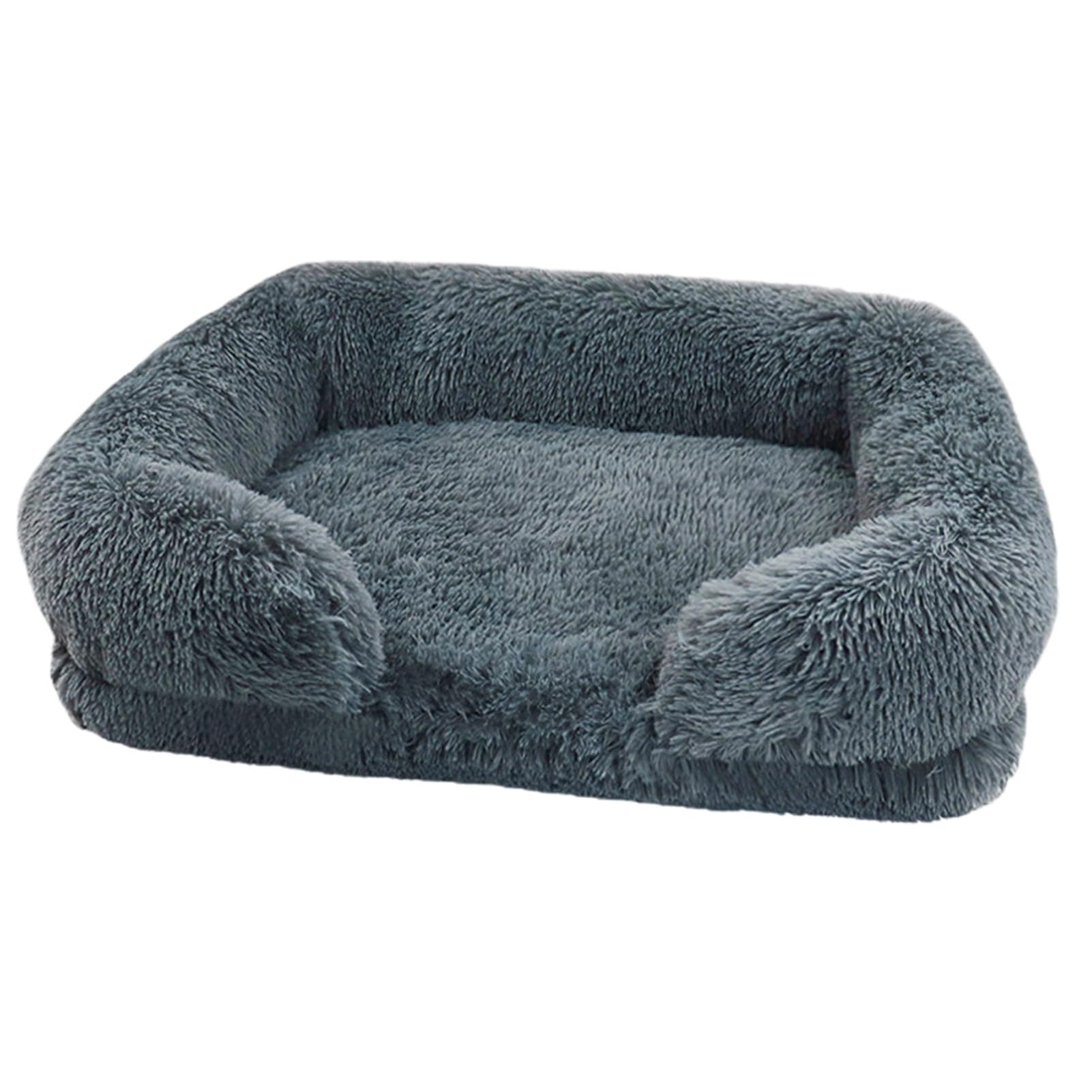 Große Hundebetten, Eier-Baumwoll-Haustiermatratze, Plüsch-Haustier-Hundesofabett mit waschbarem Bezug, orthopädische Couch, Haustierbett, Winter, warmes Katzenbett, Kuschelbett weich, Donut-Hundebett,