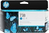 HP 738 130-ml Cyan DesignJet Ink Cartridge Druckerpatrone 1 Stück(e) Original Standardertrag