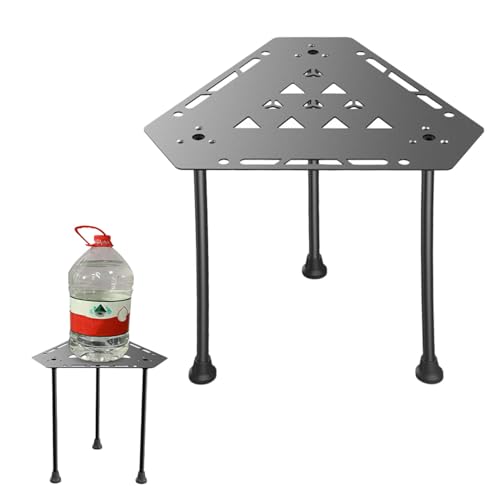 NEECS Camping-Esstisch – Aluminiumlegierung, Camping-Geometrie-Tische, flexibler Champagner-Picknick-Snack-Tisch, wiederverwendbar, faltbar, Outdoor-Grilltisch für Konzerte im Park, Strand