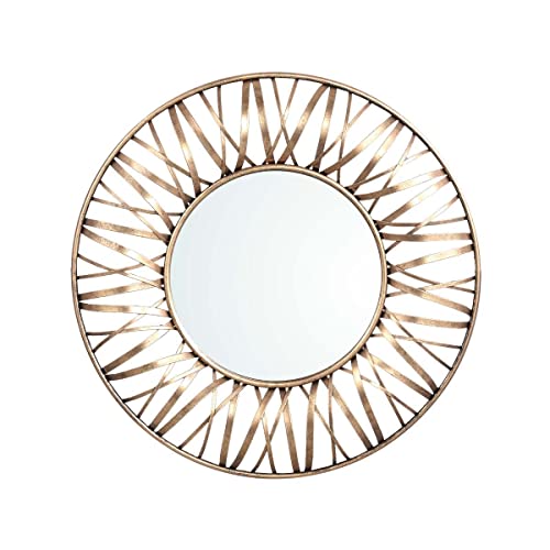 PTMD ERESA Round Mirror - 60 x 4,5 x 60 cm - Eisen - Gold