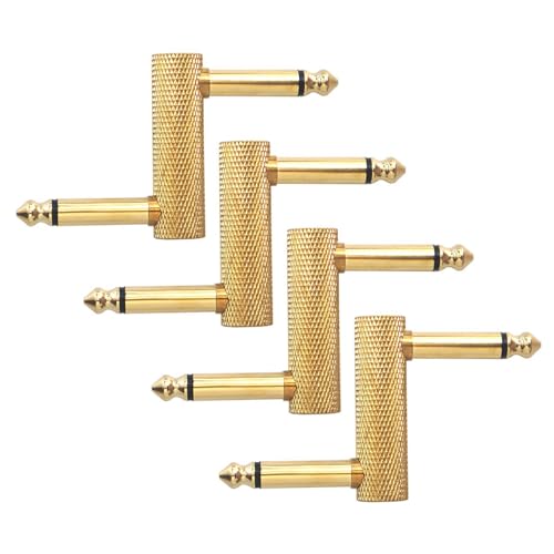 4Pcs Gitarre Pedal Kupplungen Stecker Auf Stecker Offsets Stecker Adapter Gitarre Pedal Stecker Pedal