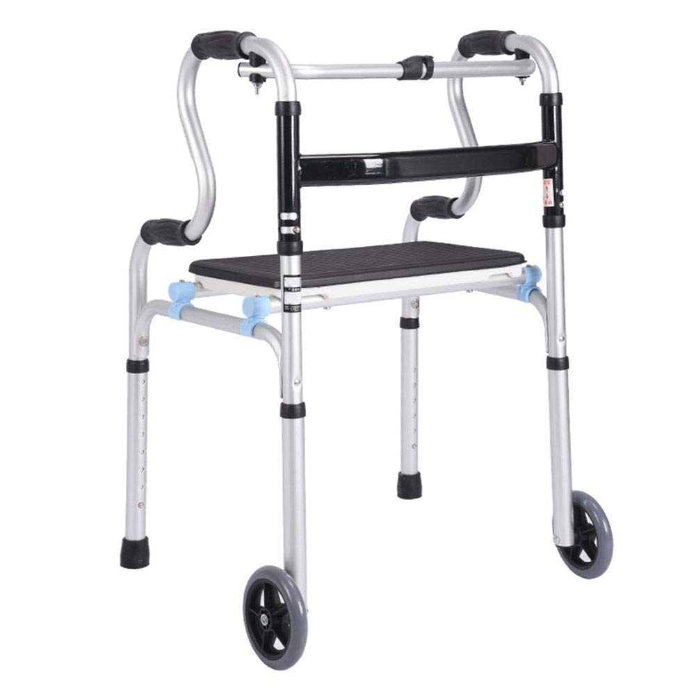 Rollator Walker, leicht, zusammenklappbar, verstellbar, Fahren, Behinderte, ältere Menschen, Gehhilfe, Krücken, Hilfslauf, Handlauf, Stern des Lichts, nach vorne laufen