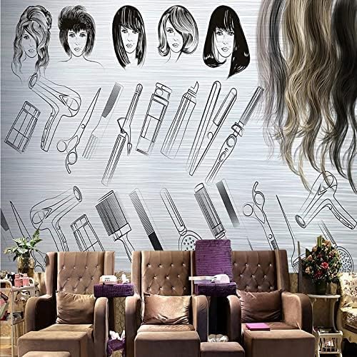 XLMING Kreativer Friseursalon Bekleidungsgeschäft 3D Tapete Home Dekoration Wohnzimmer Sofa Schlafzimmer Tv Hintergrund Wand-200cm×140cm