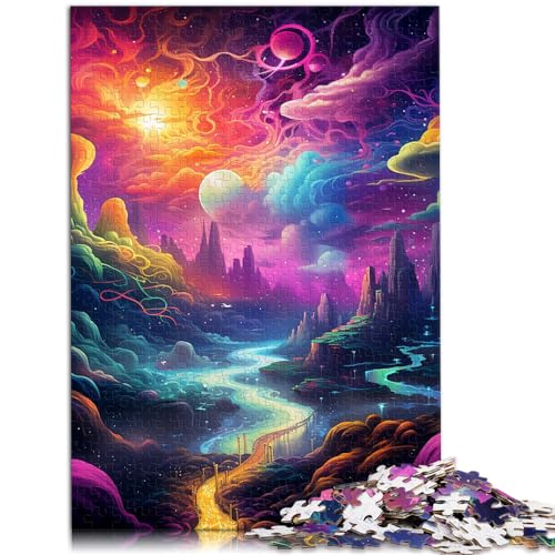 Puzzle für Puzzle Ultraviolet Realms Puzzle 1000 Teile für Erwachsene Holzpuzzle Einzigartige Geburtstags 1000 Teile (50 x 75 cm)