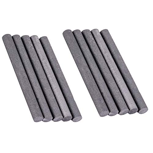 SOFIALXC Graphitstäbe schwarz Graphit Elektrode Carbon Stangen Zylinderstangen Bars Industrie Werkzeuge, 6x150mm 10pcs