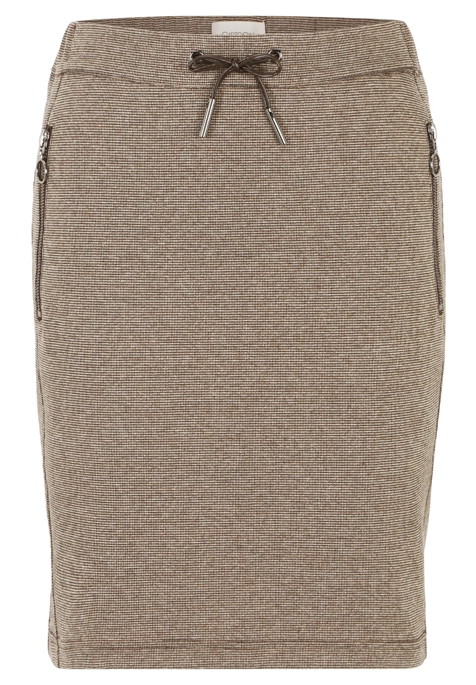 Cartoon Damen Minirock mit Muster Brown/Taupe,42