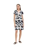 TOM TAILOR Damen Stretch Jersey Kleid , dark blue floral design, 40