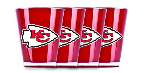 Duck House NFL Kansas City Chiefs Isoliertes Acryl Schnapsglas 4er Set