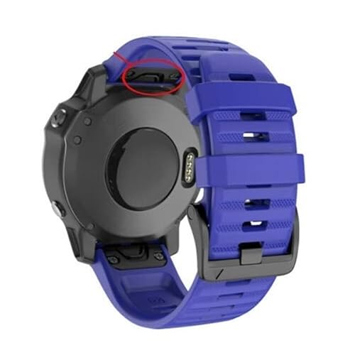 OPKDE Uhrenarmband für Garmin Fenix 6X, 6, 6S Pro, Schnellverschluss, Silikon, für Garmin Fenix 5, 5X, 5S, 26, 22 mm, 20MM Fenix 6S 5S, Achat