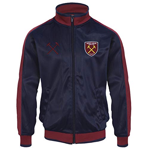 West Ham United FC - Herren Trainingsjacke im Retro-Design - Offizielles Merchandise - Geschenk für Fußballfans - 3XL