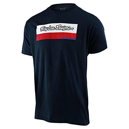 Troy Lee Designs Racing Block Fade T-Shirt, Größe M, Marineblau