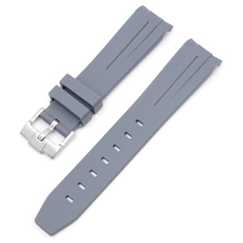 IOTUP Moonswatch Uhrenarmband für Omega Swatch Joint Planet Serie Moon Mercury gebogenes Gummiband für Herren und Damen, 20 mm Uhrenarmband, 20 mm, Achat