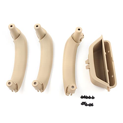 DOFABI 4 Stück RHD Beige Innentürverkleidung Griffabdeckung Innentürgriffverkleidung, for, for X3 X4 F25 F26 2011 2012 2013 2014 2015 2016 2017 Türgriff