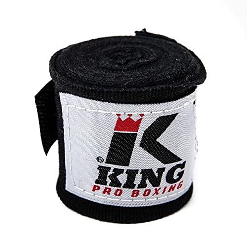 KING PRO Boxing KPB/BPC Boxbandagen elastisch Schwarz 4,6 m