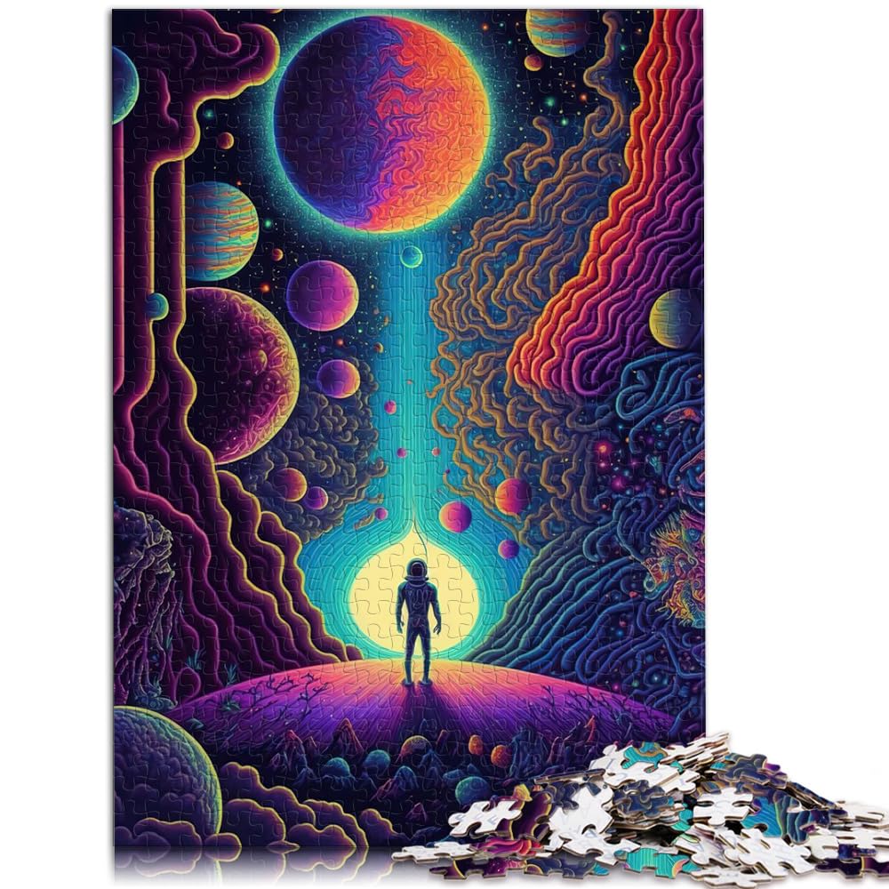 Puzzles Geschenk psychedelisch Puzzles 1000 Teile für Erwachsene Holzpuzzle Spielzeug Puzzles Lernspiele Stressabbau Puzzles 1000 Stück (50x75cm)