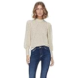 JdY Damen Jdyavery L/S Lace Top Jrs Noos T-Shirt, Sandshell, S EU