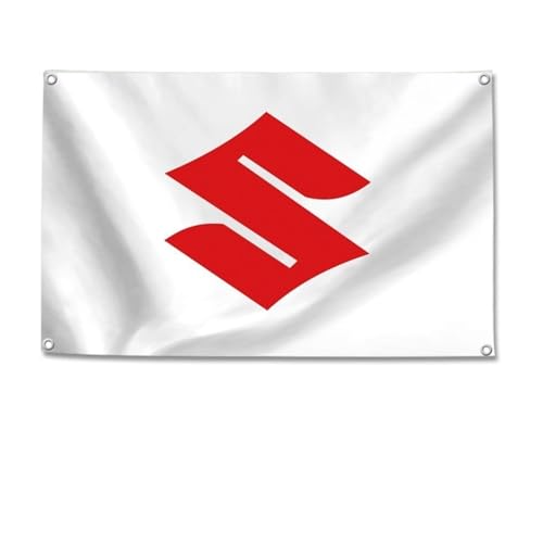 Fahne SU.ZU.KI, Druck Hof-Banner, Flagge(White,64x96cm)