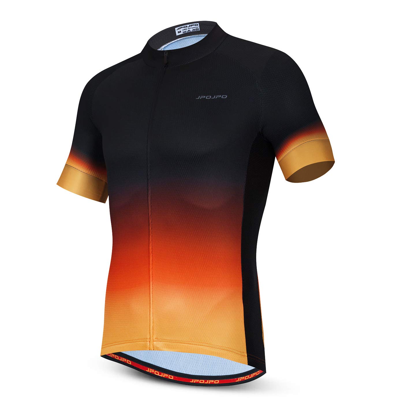 Hotlion Radtrikot Herren Bike Shirts Kurzarm Fahrradjacke mit Tasche