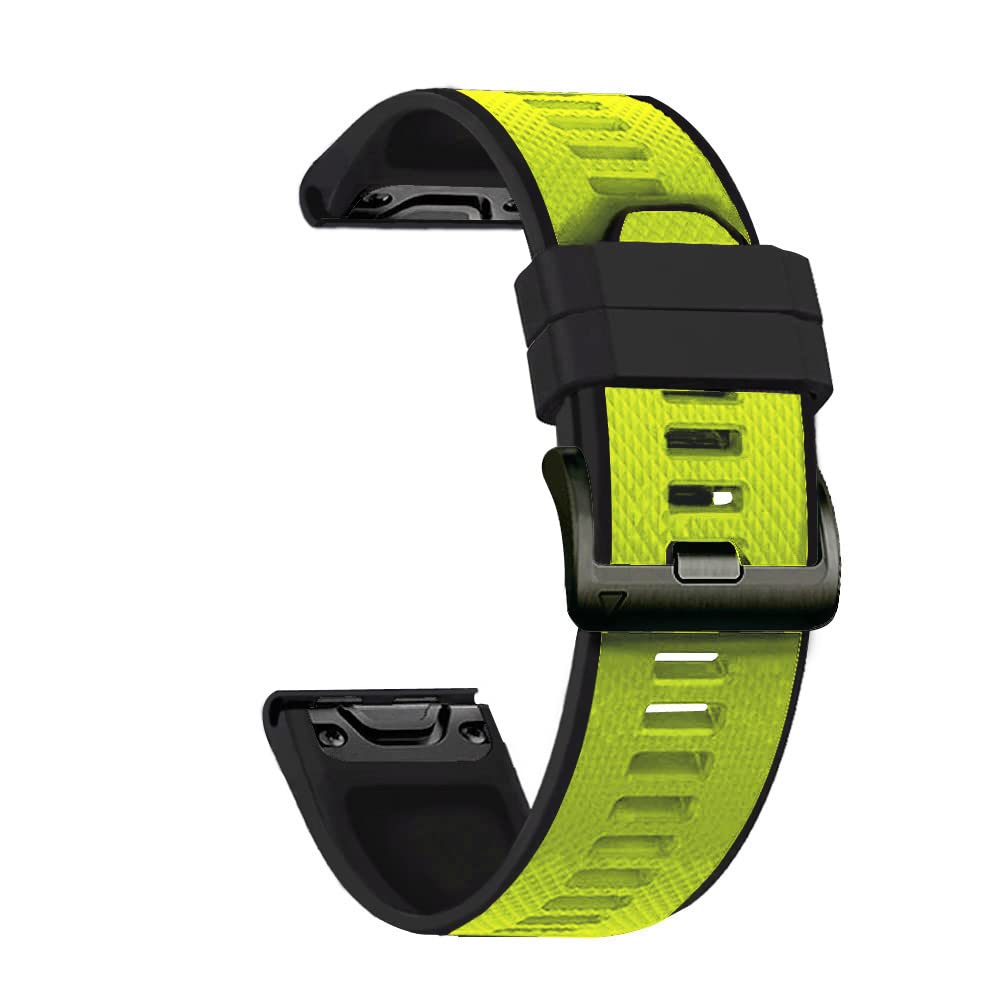 NEYENS 26 mm Armband für Garmin Fenix 5S 5 5X Plus 6S 6 6XPro 3HR, Silikon-Armband, 22 mm, Schnellverschluss, modisches Smart-Accessoire, 22mm Fenix 5 5Plus, Achat