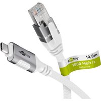 Goobay 74180 - Netzwerkadapter Kabel USB 3.1 Typ C Gigabit Ethernet 10 m - Netzwerkkarte - 1.000 Mbps (74180)