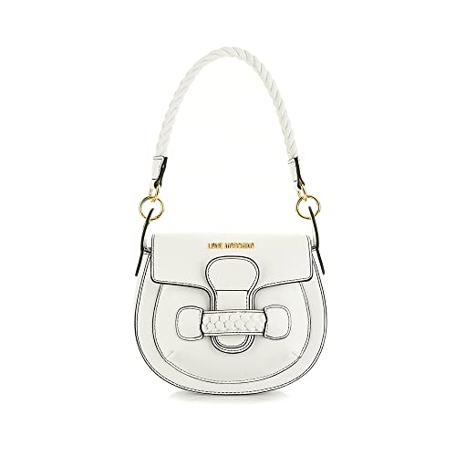 Love Moschino Damen Jc4223pp0gkj0100 Schultertasche, Weiß