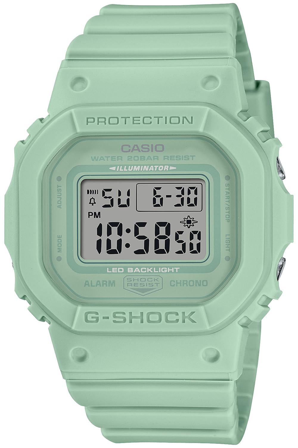 Casio GMD-S5600BA-3JF [G-Shock (G-Shock) DW-5600 Miniaturisierung, dünnes Modell] Uhr Japan Import Juli 2023 Modell, Grün , Modern