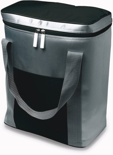 noTrash2003 Grosse Kühltasche - Inhalt passend für 6 x 1,5 ltr. Flaschen, Zipper mit Zugband