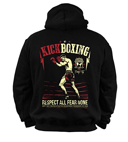 Dirty Ray Kampfsport Kick Boxing Herren Kapuzenpullover BDT9 (XXL)