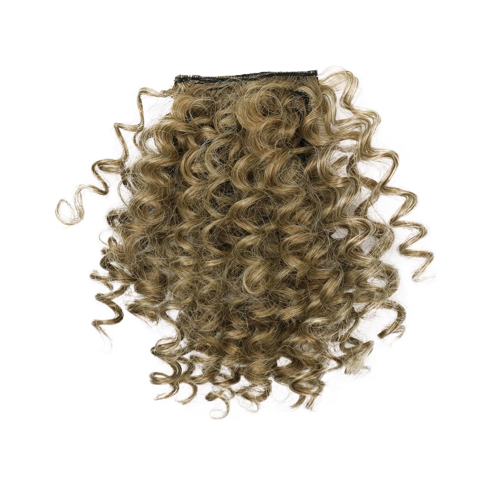 Pony Extension für Damen Perücke, lockiger Pony for schwarze Frauen, kurzer Afro-Kinky-Curly-Pony, Clip-in-Pony for den täglichen Gebrauch Fringe Bangs(197-108)