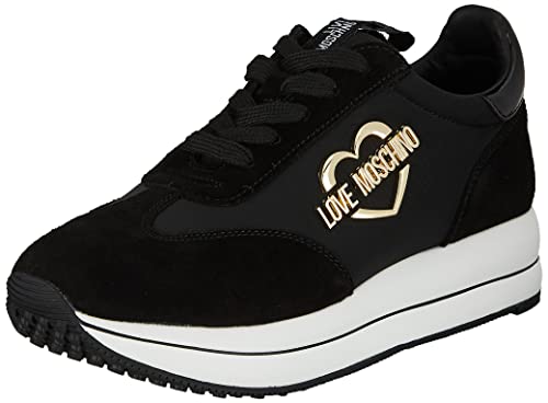 Love Moschino Damen Sneakerd.run40 Nylon+Kruste+Lack Sneaker, Mehrfarbig, 41 EU