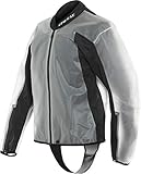 Dainese Rain Body Racing 2, Motorrad Regenjacke für Kombi Wasserdicht Faltbar, Schwarz/Transparent, L