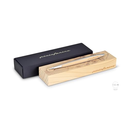 Pininfarina „Cambiano“ | Schreibstift aus Aluminium und Walnuß-Holz mit Ethergraph-Spitze | Geschenkbox