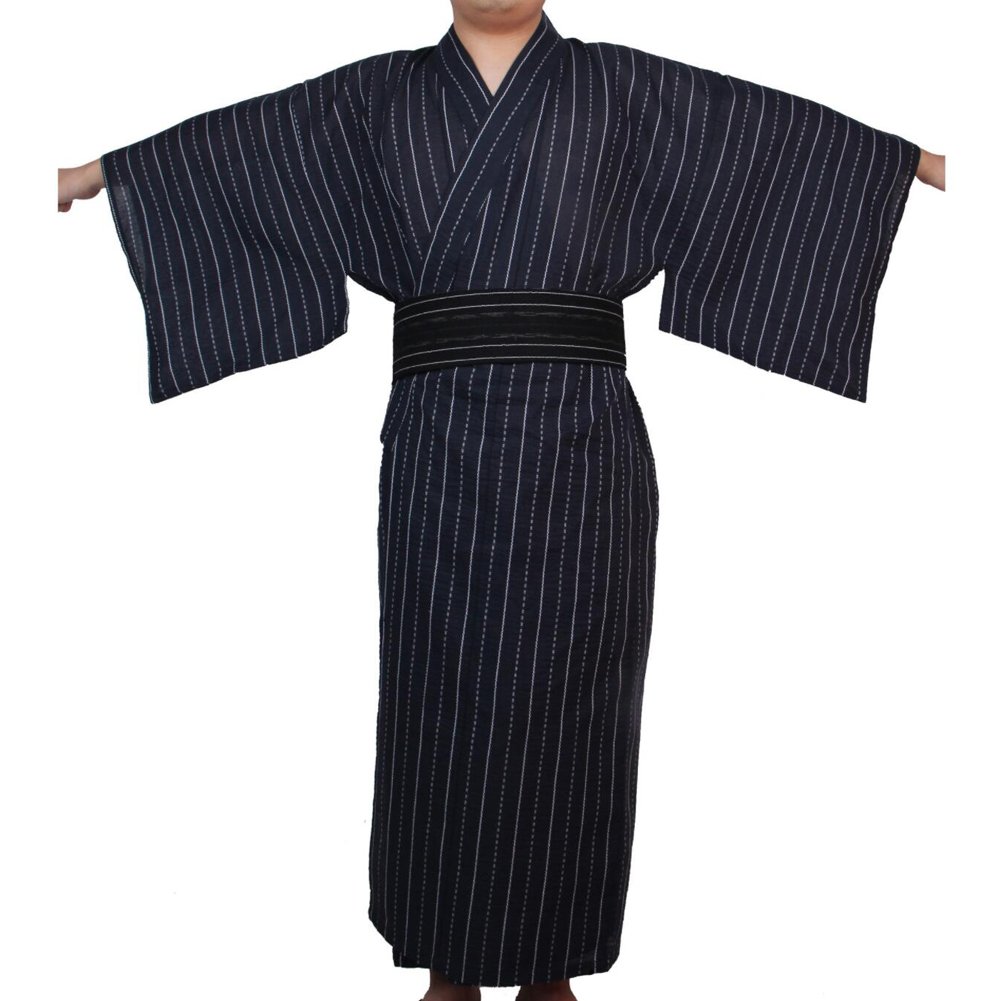 Männer japanische Yukata japanischen Kimono Home Robe Pyjamas Morgenmantel # 07