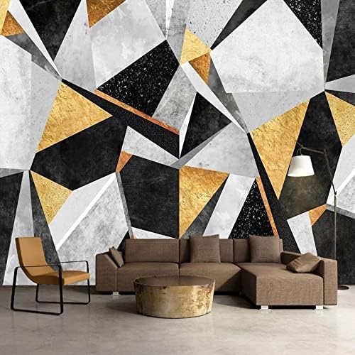 XLMING Minimalistische Abstrakte Geometrische Gittermatrix 3D Tapete Home Dekoration Wohnzimmer Sofa Schlafzimmer Tv Hintergrund Wand-350cm×256cm