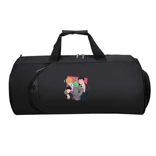 M-ob Psyc-ho 100 HandgepäCk Tasche, Leichte Faltbare Duffel Taschen, Reisetasche Weekendertasche füR Damen Herren Flugzeug(Black 8)