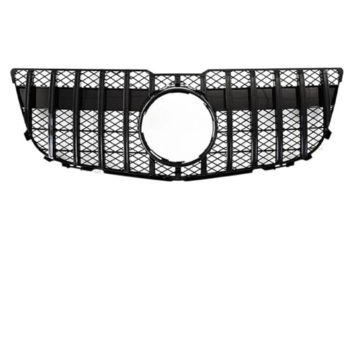 Frontgrills Für Benz Für GLK Klasse X204 2013 2014 2015 Auto Stoßstange Haube Mesh Front Grill Oberen Racing Schwarz/Silber Grille Front Bumper Grille(GT Black)