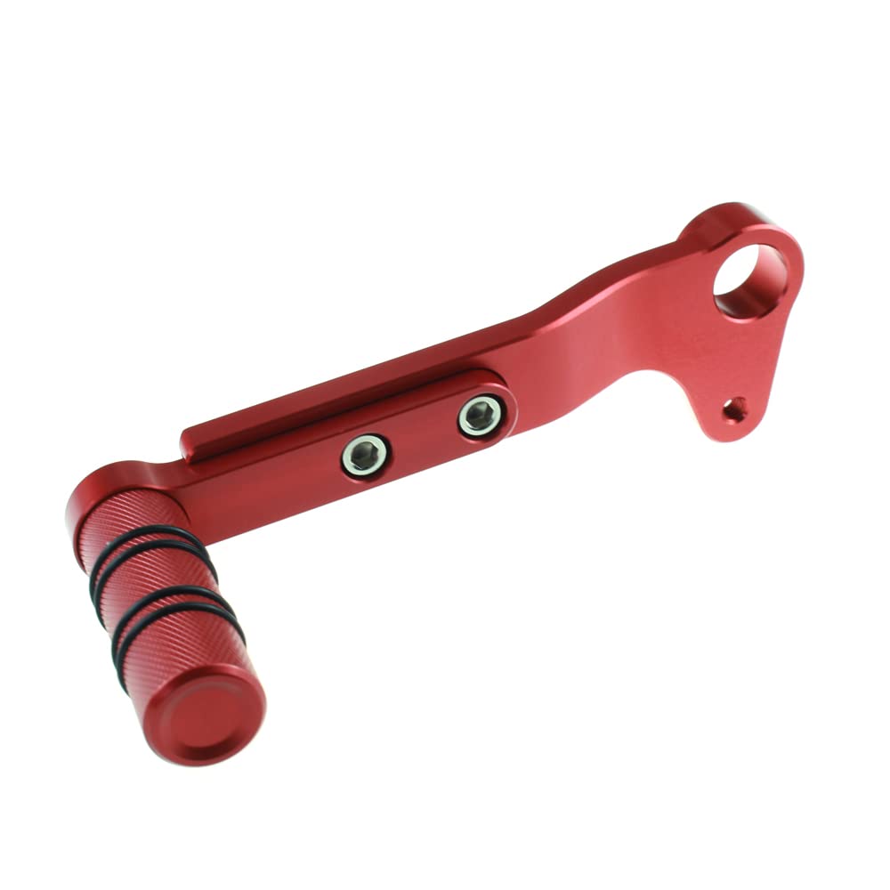 Skdvy Dirt Bike Klappbarer Schalthebel, Paar Motorrad-Brems- und Schalthebel, CNC-Pedal for TNT BN 600 300 250(Rojo)