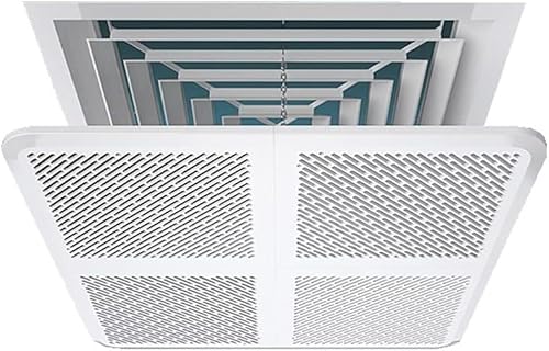 Zentrale Klimaanlagen-Windschutzscheibe mit Filter, quadratischer Deflektor, Kanaleinheit-Auslass-Ablenkblech, um direktes Blasen zu verhindern(40CM)