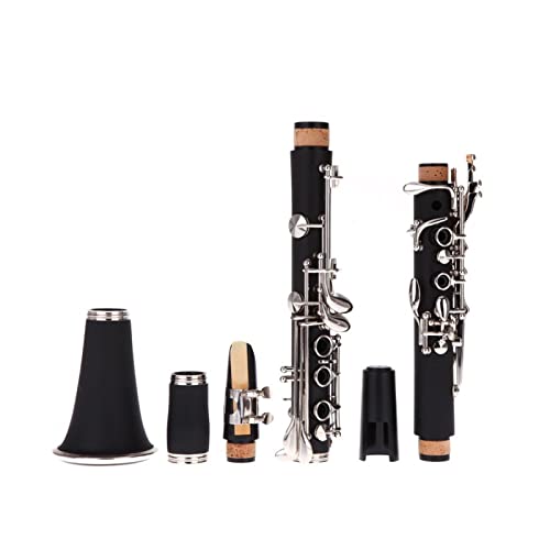 Klarinetten 17 Key BB Flache Klarinette Nickelüberzug Exquisite Musikinstrumente Standard Klarinette