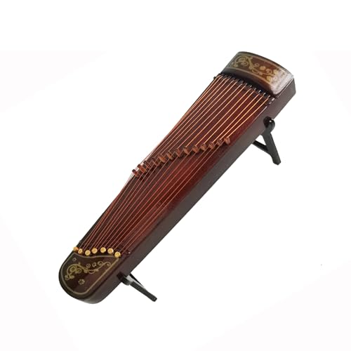 Simulation Mini Musikinstrument Modell Mini Guzheng Modell Guzheng String Ornamente Hackbrett Kreativität Musikinstrumente Miniatur