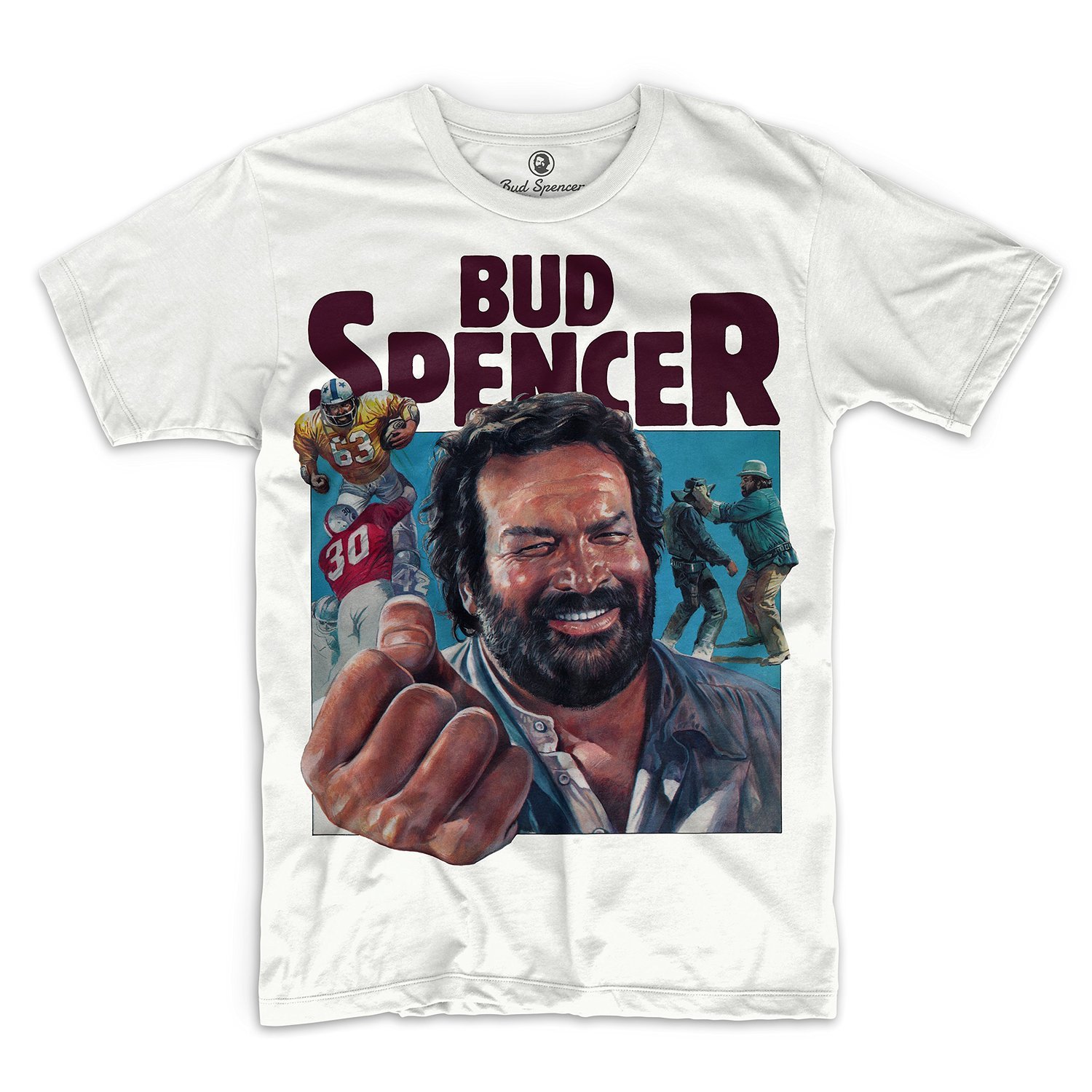 Bud Spencer - Comic Art - T-Shirt (Weiss) (S)