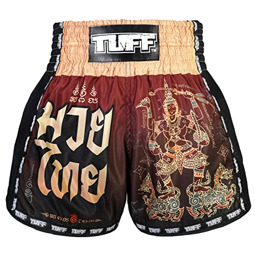 Tuff Sport Retro-Muay-Thai-Shorts, Box-Shorts, klassisch, schmaler Schnitt, MMA, Kickboxen, Workout-Set, Kleidung, Training