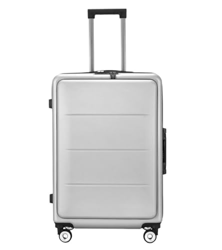 RUVOO Koffer Trolley Reisekoffer Gepäckkoffer Mit Frontöffnung, Hartschalenkoffer Mit Spinnerrädern, Koffer Mit TSA-Codeschloss Koffer Gepäck Rollkoffer (Color : A, Size : 24in)